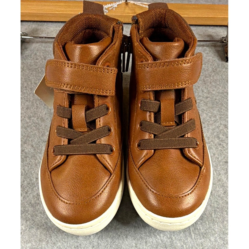 Cat & Jack Unisex Kids Brown High Top Sneakers - Size 10